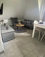 Wohnzimmer - Ferienwohnung Möwennest Dagebüll - Top-Hundeurlaub