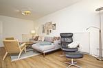 Wohnzimmer - Haus: Terrasse, Garten - Top-Hundeurlaub