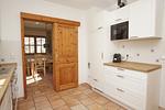 Küche / Küchenzeile - Haus: Terrasse, Garten, Sauna - Top-Hundeurlaub