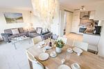 Wohnzimmer - Ferienhaus Heidehüschen - Top-Hundeurlaub