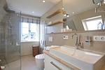 Badezimmer - Ferienhaus Horsa Hoog - Top-Hundeurlaub