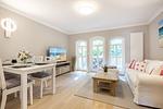 Wohnzimmer - Ferienwohnung Beach Hus - Top-Hundeurlaub