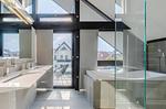 Ferienhaus HUF-Haus in Waren (Waren Müritz) Badezimmer im Obergeschoss - HUF-Haus - Top-Hundeurlaub