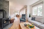 Großer Wohn-/Essbereich mit Kaminofen - Landhaus Markerup - Top-Hundeurlaub