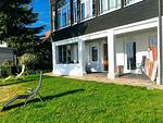 Terrasse - Ferienwohnung Ostseeheim - 1. Reihe mit Meerblick - Top-Hundeurlaub