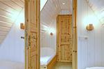 Blick vom zweiten Schlafzimmer ins erste Schlafzimmer - Finnhütte 02 - Top-Hundeurlaub
