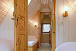 Blick vom zweiten Schlafzimmer zum Flur - Finnhütte 04 - Top-Hundeurlaub