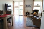 Wohnzimmer mit Zugang zur Terrasse - Wohnung 029 - Top-Hundeurlaub