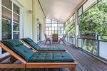 Balkon mit Sonnenliegen - Wohnung 04 - Top-Hundeurlaub