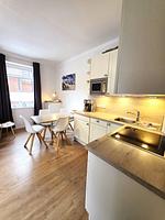 Küche / Küchenzeile - Haus zur See - Wohnung 1 - Top-Hundeurlaub