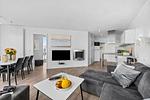 Wohnzimmer - Ferienwohnung "Aussicht" Marina Wendtorf - Top-Hundeurlaub