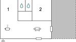 floor-plan - Ferienhaus für 6 Personen (110 m²) in Baccano - Top-Hundeurlaub