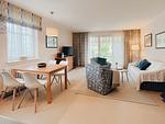 Wohnzimmer - Klassik Ferienwohnung mit 1 Schlafzimmer und Terrasse im Erdgeschoss (178) - Top-Hundeurlaub