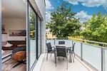Balkon in West-Lage - Aparthotel Ostseeallee 3-25 - Top-Hundeurlaub