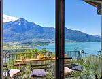 Balkon mit Blick auf den herrlichen Comer See eingeschlossen von den atemberaubenden Bergen - Lorenzo Panorama - Top-Hundeurlaub