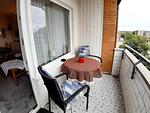 Balkon mit Tisch und Stühlen - Haus Nordland App. 29 (Stelter) - Top-Hundeurlaub
