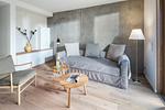 Wohnzimmer - Dünenblick - Top-Hundeurlaub