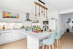 Küche / Küchenzeile - Ferienwohnung HafenloungeOlpenitz - Top-Hundeurlaub