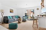 Wohnzimmer - Ferienwohnung HafenloungeOlpenitz - Top-Hundeurlaub