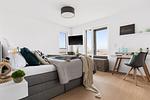 Schlafzimmer - Ferienwohnung HafenloungeOlpenitz - Top-Hundeurlaub