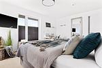 Schlafzimmer - Ferienwohnung HafenloungeOlpenitz - Top-Hundeurlaub