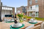 Terrasse - Ferienwohnung HafenloungeOlpenitz - Top-Hundeurlaub