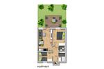 Grundriss 2D - Happy Aich 1 by Alpenidyll Apartments - Top-Hundeurlaub