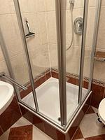 Badezimmer 2, Dusche und WC - Bergidyll 5 by Alpenidyll Apartments - Top-Hundeurlaub