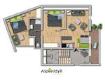 Grundriss, 2D Plan - City Life 1 by Alpenidyll Apartments - Top-Hundeurlaub