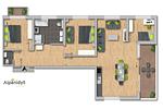 Grundriss 2D Plan - City Dream 1 by Alpenidyll Apartments - Top-Hundeurlaub