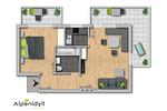 Grundriss 2D Plan - Huberhof 4 by Alpenidyll Apartments - Top-Hundeurlaub