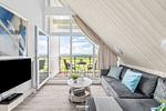Wohnzimmer - Ferienhaus "Sunset Seaview I" Marina Wendtorf - Top-Hundeurlaub