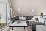 Wohnzimmer - Ferienhaus Seeschwalbe Marina Wendtorf - Top-Hundeurlaub