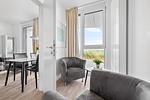 Wohnzimmer - Ferienwohnung „Seemannsgarn“ Marina Wendtorf - Top-Hundeurlaub