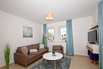 Wohnzimmer - FeWo10-4: strandnah,Terrasse,Sauna,Pool - Top-Hundeurlaub