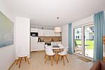 Küche / Küchenzeile - FeWo10-1: strandnah,Terrasse,Sauna,Pool - Top-Hundeurlaub