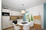 Küche / Küchenzeile - FeWo10-3: strandnah,Terrasse,Sauna,Pool - Top-Hundeurlaub