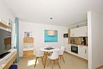 Küche / Küchenzeile - FeWo10-2: strandnah,Terrasse,Sauna,Pool - Top-Hundeurlaub