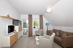 Wohnzimmer - FeWo30-8: strandnah,Balkon,Sauna,Pool - Top-Hundeurlaub