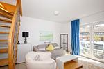 Wohnzimmer - FeWo28-6: strandnah,Balkon,Sauna,Pool - Top-Hundeurlaub