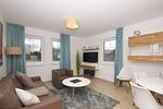 Wohnzimmer - FeWo13-4: strandnah,Terrasse,Sauna,Pool - Top-Hundeurlaub