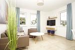 Wohnzimmer - FeWo13-4: strandnah,Terrasse,Sauna,Pool - Top-Hundeurlaub