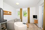 Wohnzimmer - FeWo28-4: strandnah,Terrasse,Sauna,Pool - Top-Hundeurlaub