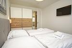 Schlafzimmer - FeWo12-2: strandnah,Terrasse,Sauna,Pool - Top-Hundeurlaub