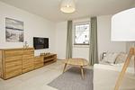 Wohnzimmer - FeWo12-4: strandnah,Terrasse,Sauna,Pool - Top-Hundeurlaub