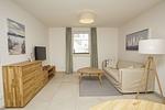 Wohnzimmer - FeWo12-4: strandnah,Terrasse,Sauna,Pool - Top-Hundeurlaub