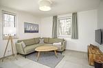 Wohnzimmer - FeWo12-1: strandnah,Terrasse,Sauna,Pool - Top-Hundeurlaub
