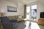 Wohnzimmer - FeWo12-6: strandnah,Balkon,Sauna,Pool - Top-Hundeurlaub