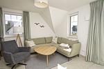 Wohnzimmer - FeWo12-7: strandnah,Balkon,Sauna,Pool - Top-Hundeurlaub