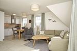 Wohnzimmer - FeWo12-7: strandnah,Balkon,Sauna,Pool - Top-Hundeurlaub